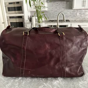 Vintage Bottega Veneta Leather Overnight‎ Duffle Bag thumbnail 4