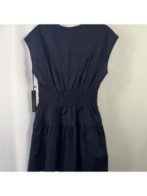 Nicole Miller New York Navy Tiered Dress Small NWT thumbnail 8