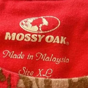 Mossy Oak Red & Tan Real Tree Camo print short sleeve shirt with a relaxed‎ fit thumbnail 6