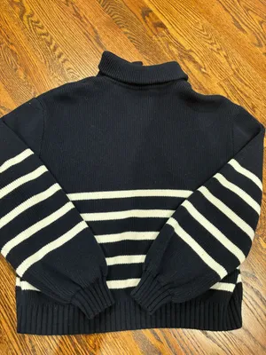 Hollister Quarter Zip Striped Sweater thumbnail 2