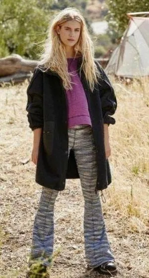 FP Movement glacier fleece jacket black size XS long Sherpa free people coat thumbnail 1