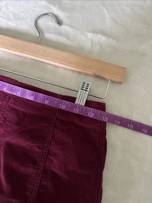 Free People Maroon Corduroy Mini Skirt thumbnail 8