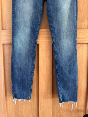 MOTHER Denim The High Waisted Looker Ankle Fray in Not Rough Enough Women’s size 26 thumbnail 3