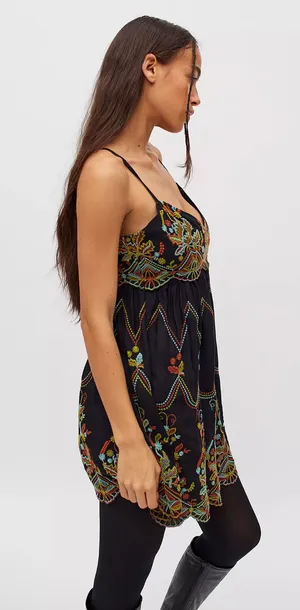 Urban Outfitters NWT Jamie Embroider Babydoll Dress - Medium thumbnail 3
