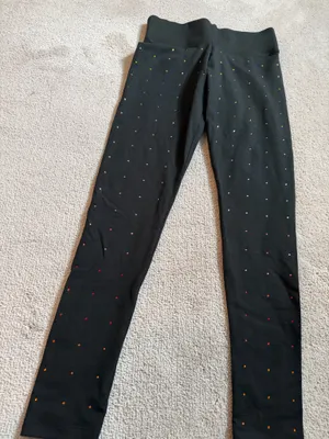 Victoria's Secret PINK rainbow rhinestone bling yoga leggings thumbnail 3