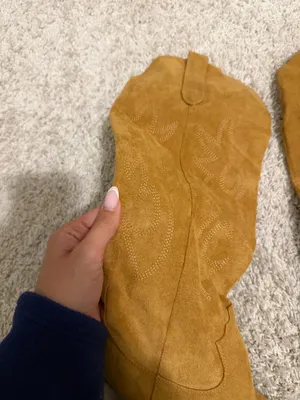 suede cowboy boots Size 10 thumbnail 2