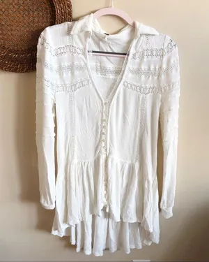 Free People Set to Stun White Top thumbnail 7
