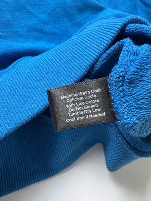Boston Proper Princess Blue Slouchy French Terry Pullover Sweatshirt Size XXS/XS thumbnail 6