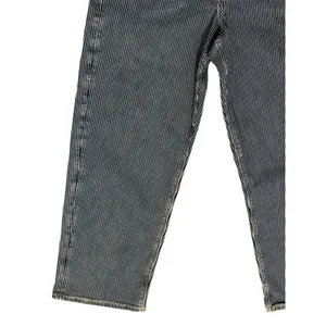 American Eagle Jeans Womens Size 10 Baggy Straight High Rise Pinstripe 32x28 thumbnail 8