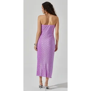 ASTR the Label‎ Plisse Tube Midi Dress Size Medium New thumbnail 6