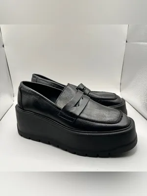 Free People Women's Nico Platform Loafers - Black size 36 US 6 NWOB thumbnail 2