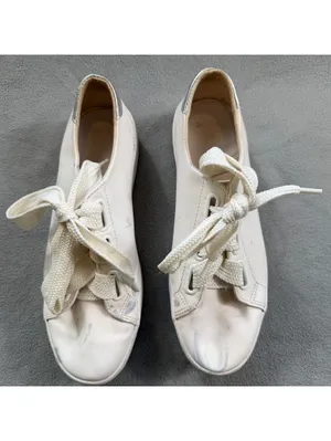 Bershka Women’s White Silver Platform Sneakers Chunky Lace Up EU 37 US 6.5 thumbnail 8