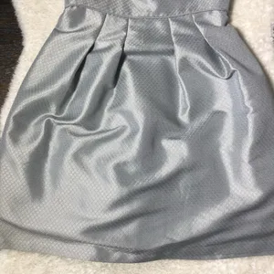 BCBG Max Azria Silver Gray Strapless Dress thumbnail 3