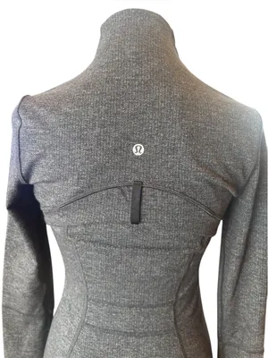 Lululemon Define Jacket Heathered Herringbone Gray Womens Size 4 thumbnail 4