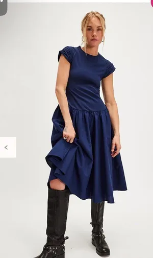NWOT free people Afternoon Elegance Midi Dress thumbnail 1