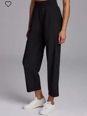 RBX Black High-Waist Relaxed Tapered Joggers thumbnail 3