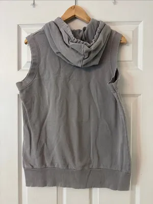 Free People Sleeveless Hooded Pullover in Gray thumbnail 3