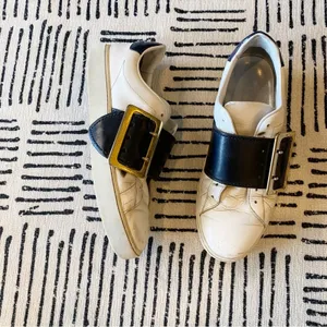 Burberry Westford Buckle Strap Leather Sneakers EU 38.5 thumbnail 2