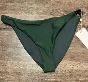 Quince Italian Low Rise Bikini Bottom in Palm Green Size Small NWT! thumbnail 1