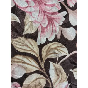 Floral Rose Brown Satiny Vintage Robe Kimono size Small/Medium thumbnail 7
