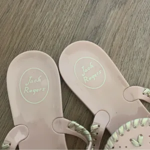Jack Rogers Light Pink Jelly Sandals Size 10 thumbnail 4