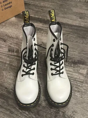 Dr. Martens White 1460 Ankle Boots thumbnail 1