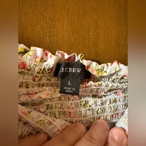 J. Crew Smocked Flutter Sleeve Midi Dress in Cloud Meadow Floral thumbnail 5