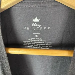 Disney Dark Gray‎ Colorful Princess Crewneck Short Sleeve T-Shirt XL thumbnail 4