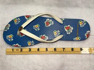 Tory Burch Floral Flip Flop Thong Sandal Women Size 5 Classic Flowers thumbnail 7