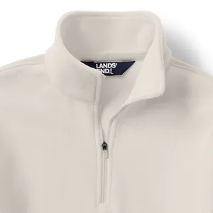 Lands End Teddy Fleece Half Zip Cream Pullover Size Small thumbnail 5