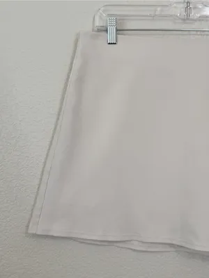 American Eagle Outfitters Cream Front Side-Slit Skort, Sz Large thumbnail 2
