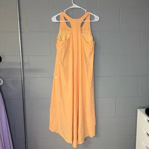Halara Breezeful Backless Racerback High Low Flowy Midi Dress in Peach Sz Medium thumbnail 7
