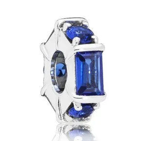 Pandora Ice Sculpture Blue Crystal Spacer thumbnail 1
