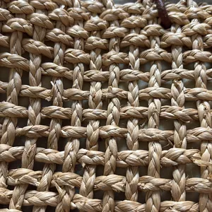 Stylish Tan Woven Tote Bag thumbnail 2