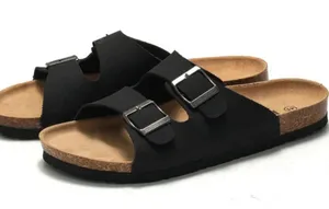 Beranmey Cork Footbed 2 Straps Adjustable Buckle Women Sandals, Size 42 thumbnail 1
