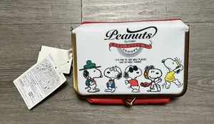 snoopy peanuts makeup case mini bag clutch Red thumbnail 1