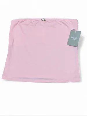 NWT Rat Boi Lined Contour Tube Top Petal Pink TENCEL Lace Rose thumbnail 6