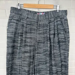 NWT Urban Outfitters Herringbone Wide Leg Knit Trouser Pants Size L thumbnail 6