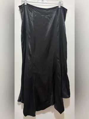 Free People Sunrise Asymmetrical Skirt in Black Sz.14 thumbnail 3