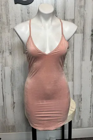 Windsor Pink Velvet Dress thumbnail 1