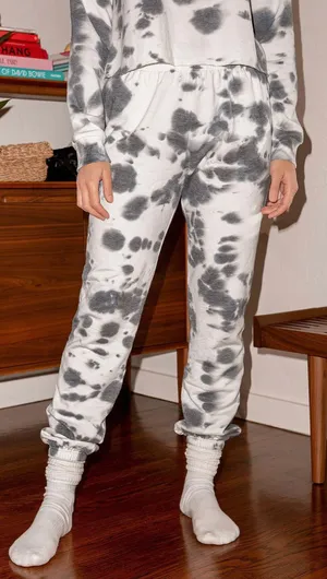 choose happy black tie dye sweats thumbnail 1