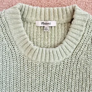 Madewell Mint Green Cotton Shaker Sleeveless Knit Sweater Vest Tank XXS thumbnail 5