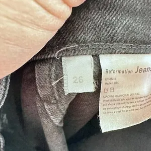 Reformation Size 26 Jeans‎ High & Skinny Erie Dark Wash Denim Belted High Waist thumbnail 5