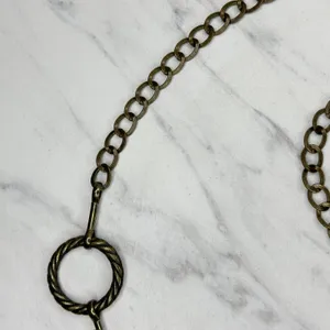 Floral Filigree Bronze Gold Tone Chain Belt OS ✨ thumbnail 7
