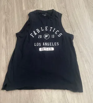 Fabletics Black Los Angeles Logo Muscle Tank thumbnail 1