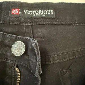 Victorious Men’s Black Stretch Denim Jeans W36 L30 – Cotton Spandex Modern Fit – Excellent thumbnail 5
