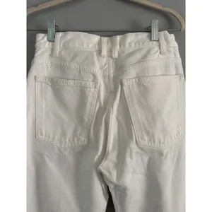 NWT Alexa Chung X Madewell Slim Boyfriend Jeans Tile White Women’s Size 23 thumbnail 8