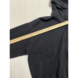Skims Women's Black Full Zip Hoodie Sweatshirt Size 2XL thumbnail 11