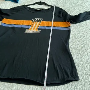 ✨‎ Harley Davidson Women’s Black Long Sleeve Shirt Large thumbnail 9