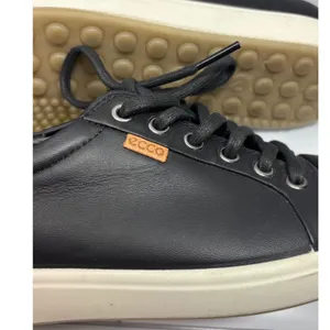 ECCO Soft 7 Sneaker Womens 40 Black Excellent Leather Lace-Up Low Top thumbnail 9